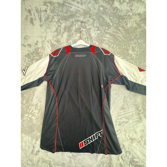 Shift Racing Long Sleeve Jersey Men's Black Red White Motocross MX Gear Size L - Picture 8 of 11